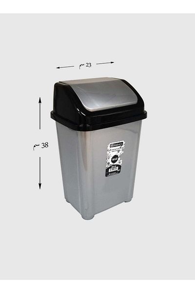 Living Trash can with fan cover made of plastic