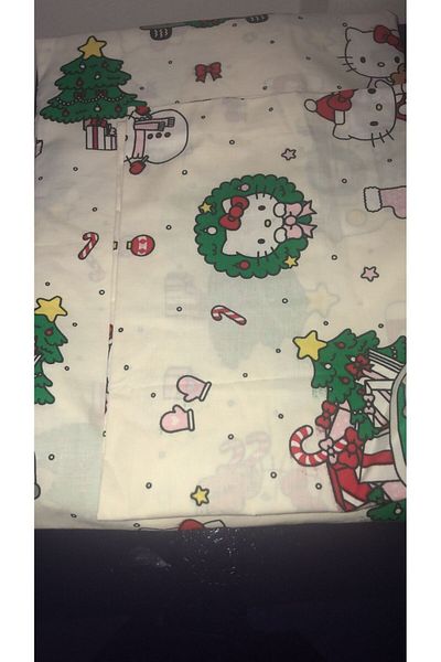 Generic Kids Kitty Cat Fitted Bedsheer [ 1 Bedsheet + 1 Pillowcase]