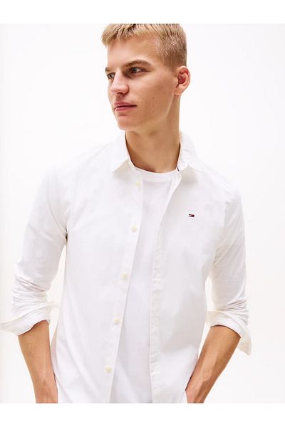 Tommy Hilfiger Men's White Shirt DM0DM04405100-white