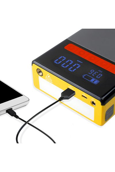 SHELL 4in1 Car Jump Starter & Air Compressor & Emergency Light & Power Bank 12v/16000mah