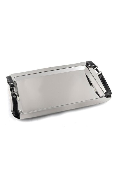 Mikasa Moor Deri Kemerli Tepsi 42x30x5 cm