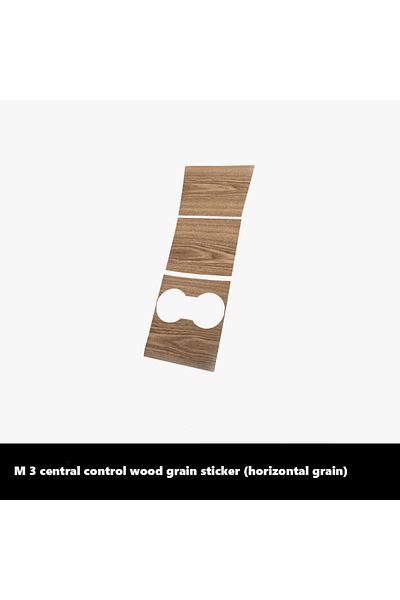 Choice B Central Control Panel Sticker For Tesla Model 3 2017-2020 Wood Grain Car Accessories Interior Pro.