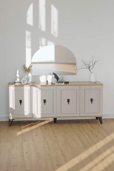 tino furniture Lorne 150cm Konsol,tv Sehpası,tv Ünitesi,kahve Köşesi,mutfak Dolabı,çok Amaçlı Dolap