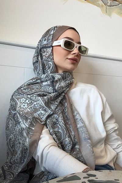carell Sümeyra Yılmaz's Choice Nilla Cotton Shawl Ephesus Cream