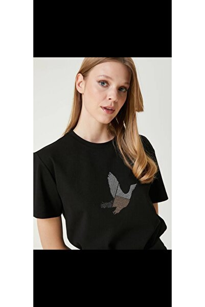 Zeynep Kids kadın önü taşlı tişört