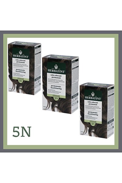 Herbatint Permanent Hair Coloring Gel 5N 170ML X 3LÜ