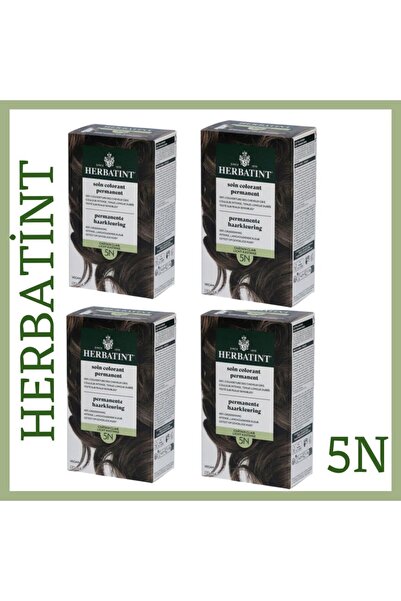 Herbatint Permanent Hair Coloring Gel 5N 170ML X 4lü