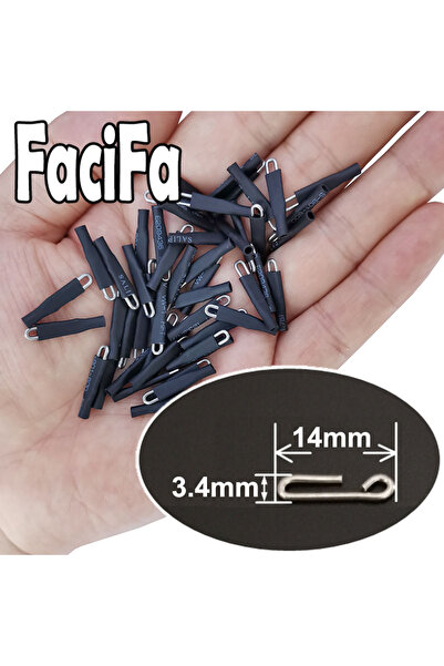 Choice أسود 14 مم 100 قطعة من أزرار الصيد السريعة Enganche Rapido، أزرار أمان...