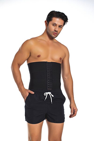 YOYYO Abdomen efect modelator corset-talie slăbitor și fermitate negru- 3XS,7XL