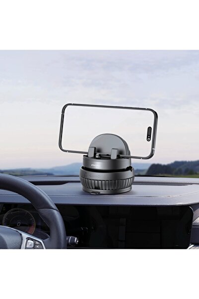 Enshall Yeni Nesil Kilit Vakumlu Kaymaz Tabana Sahip Araç İçi Profesyonel Telefon Tutucu