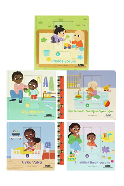 Yapı Kredi Yayınları 0-3 YAŞ Hareketli Büyüyorum Serisi (5KİTAP) Giyiniyorum,...