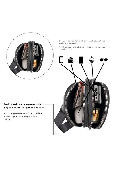 gio&mi Geantă de piept cu două compartimente, model tricotat Alessi, roșu Claret