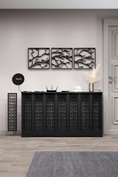 BAGAX Karatay Model, Siyah Renk,iç Ölçü 136 Cm Dış Ölçü 140 Cm Petek Kaplama, Dresuar