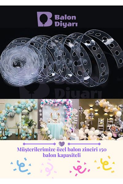 BALON DİYARI Balloon Chain Strip Balloon Arch Apparatus 5 Meters High Quality