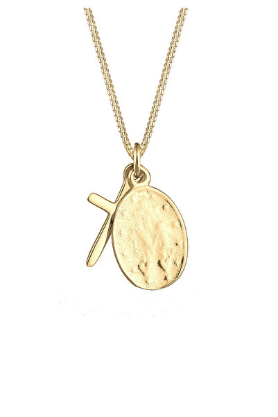 ELLI Náhrdelník Dámský přívěšek s motivem kříže Panny Marie ze stříbra ryzosti 925