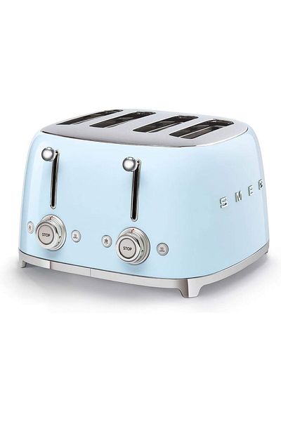 SMEG محمصة خبز سميج TSF03PBEU باللون الأزرق