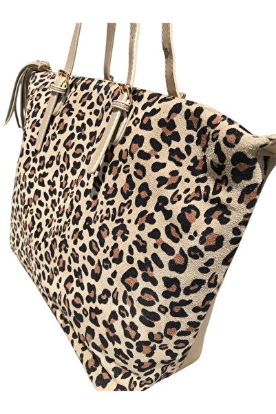 DIANA CONCEPT Leopar Desenli El ve Omuz Çantası