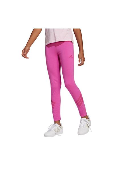 adidas Children's Pink Leggings Jg Fi 3S Leg Jj4845