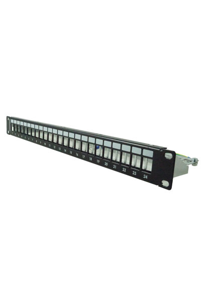 OEM UTP Boş Patch Panel 1U 24 Port (Akıllı Kablo Düzenleyici ile Birlikte)