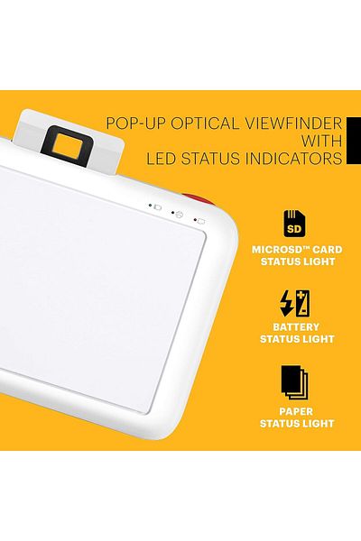 Kodak Step Camera Instant Camera - 10mp Image Sensor, Zink Technology, Classic Viewfinder, Selfie Mode