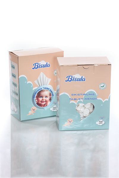 Bisula Baby Cleaning Tablet – Practical, Natural, Water-Opening Wipes (500 Pcs)