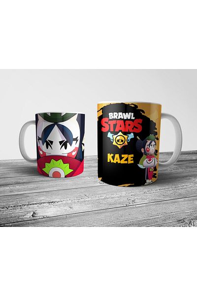 Pixxa Brawl Stars Kaze Mug Cup Model 1