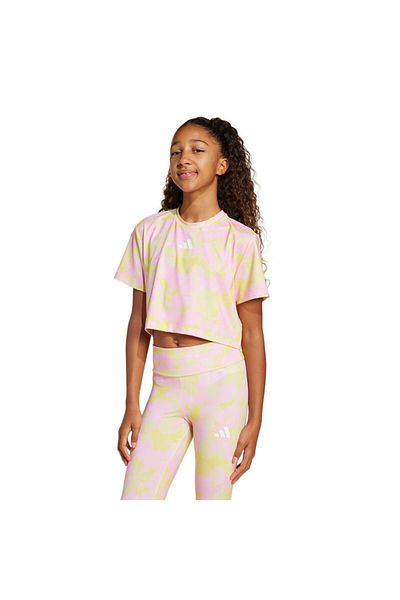 adidas Children's Yellow T-Shirt Jg Tr-Es Fl Te Jı6098