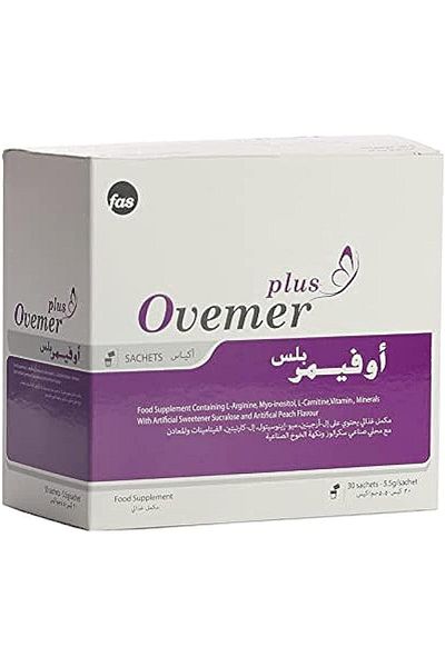 Fas Ovemer plus L-Arginine, Myo-inositol, L-carnitine, Vitamin sachets - 30s