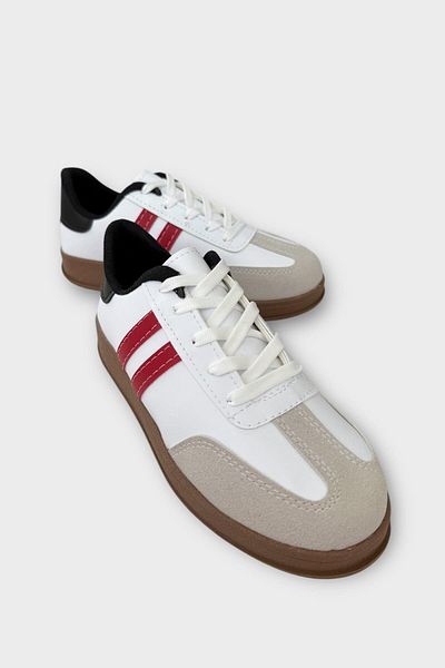 Liger Unisex Comfortable Lightweight Sports Shoes White - Red