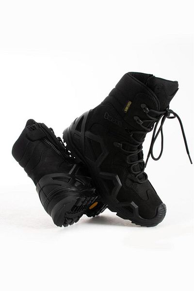 SINGLE SWORD Leo - Tactical με κορδόνια με φερμουάρ - Trekking - Outdoor - Airsoft - Hunter Boots Black