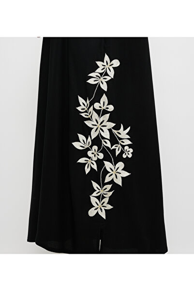 Rosette Abaya Black-R-202489