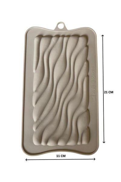 Pastaland Silicone Chocolate Mold Water Wave Patterned 21*11 cm