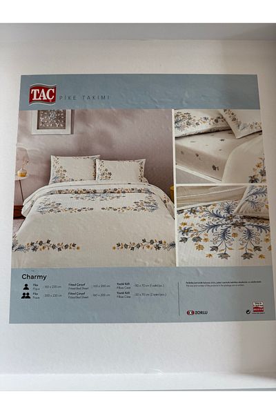 Taç Crown Double Charmy Blue Pike Set