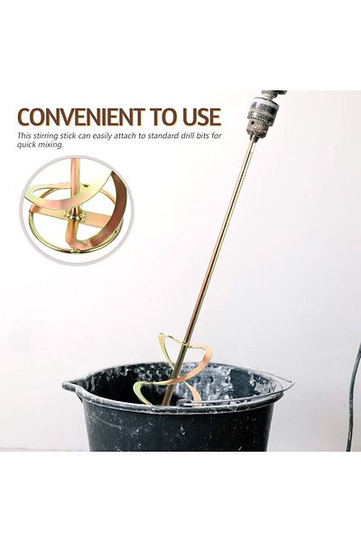 Generic 60cm Cement & Paint Mixer Head – Electric Drill Mixing Paddle for Concrete, Epoxy, Grout, Plaster.