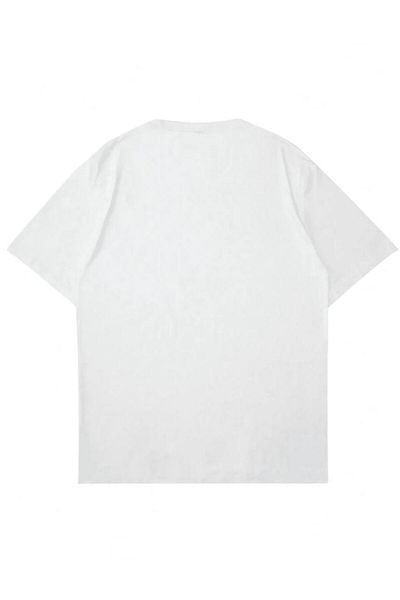 MODARİCH Lion Graphic T-Shirt - White Printed Oversize Crew Neck Short Sleeve Loose