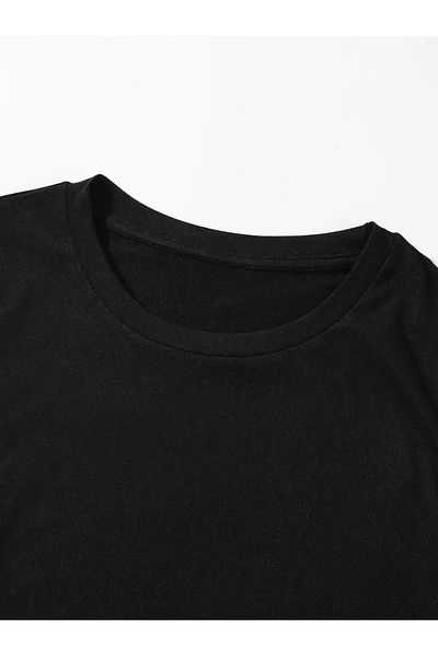 MODARİCH Kitty Graphic T-Shirt - Black Printed Oversize Crew Neck Short Sleeve Loose