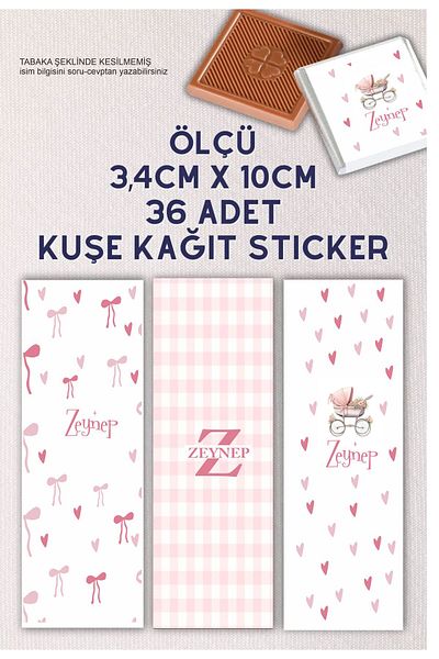 Hsn Madlen Chocolate Tag 36 Pieces Full Wrap Pink