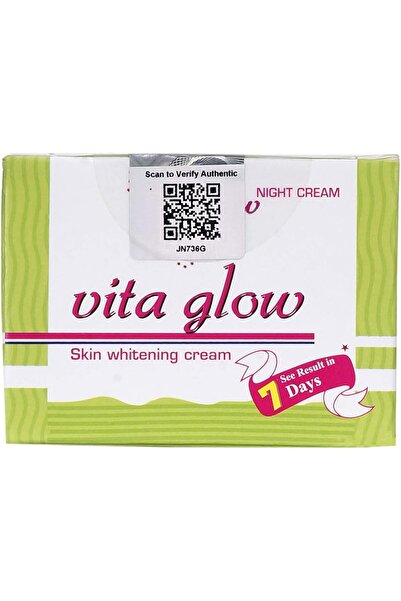 Vitaglow كريم فيتا جلو لتفتيح البشرة وتبييضها من بيوتي مارت الهند، لون أخضر ف...