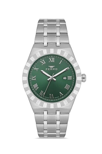 FERRO Gümüş Çelik Kordon ERKEK Kol Saati F11474A-A6