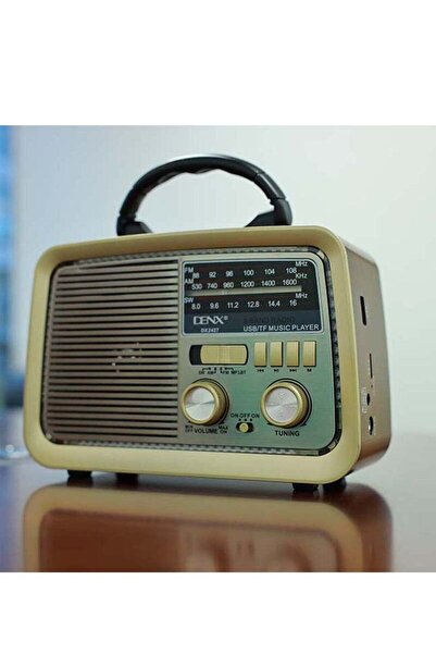 Micro Speed Radio FM - AM - SW Gold/Brown/Black Bluetooth Portable Audio TF Card USB Flash disk Aux playback