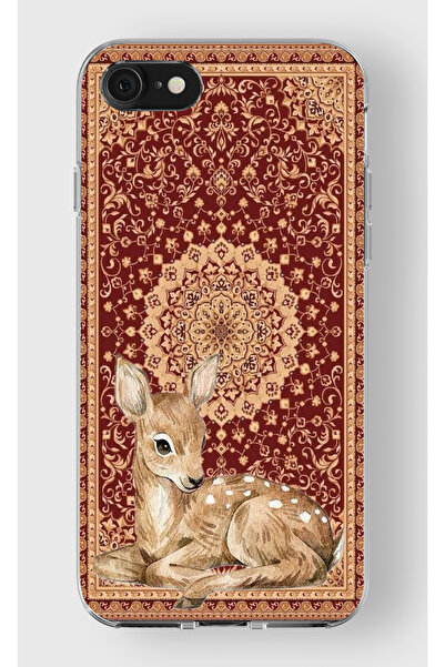 moonset Iphone 7 / 8 / SE Uyumlu Ceylan Tasarımlı Baskılı Şeffaf Telefon Kılıfı