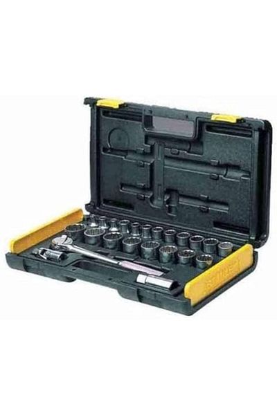Stanley مقبس متري فضي، طقم من 27 قطعة، 86-477