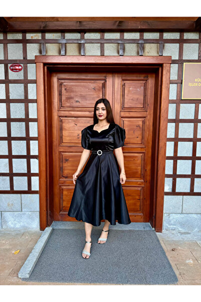 DINA FASHION ✨ Zarif Dantel Detaylı Uzun Abiye Elbise