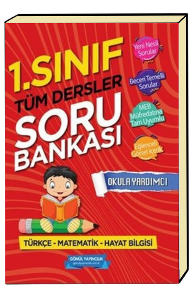 GÖNÜL YAYINCILIK 1. Sınıf Evde Çalışma Tüm Dersler Soru Bankası