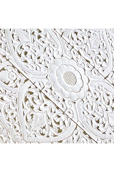 Souq DESIGNS Wall Decor Hand Carved Mandala Wall Mdf boho wall decor Panel 120 x120 CM