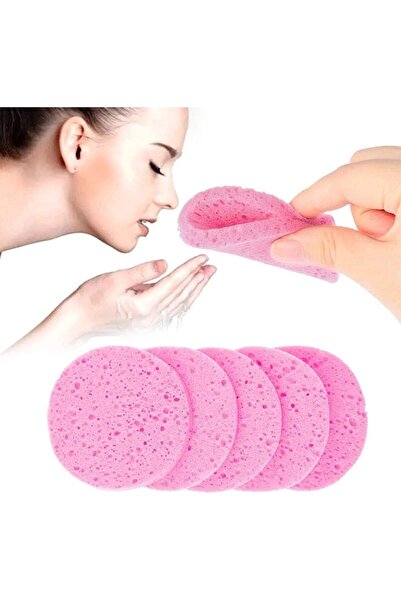 LA PERLA TECH 12 صورة إسفنجة تنظيف للوجه قابلة لإعادة الاستخدام من السليلوز المضغوط (مستديرة)