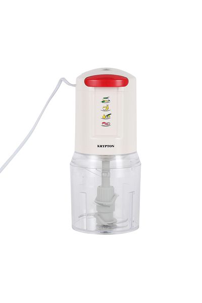 KRYPTON 500ml Multi Chopper | 500W | Double Blade | Glass Bowl | Meat/Veg/Ice | Compact & Easy Clean