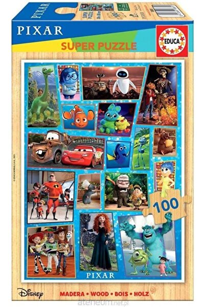 Educa Puzzle لغز خشبي للأطفال من ديزني بيكسار من إيدوكا - 100 قطعة - للأعمار ...