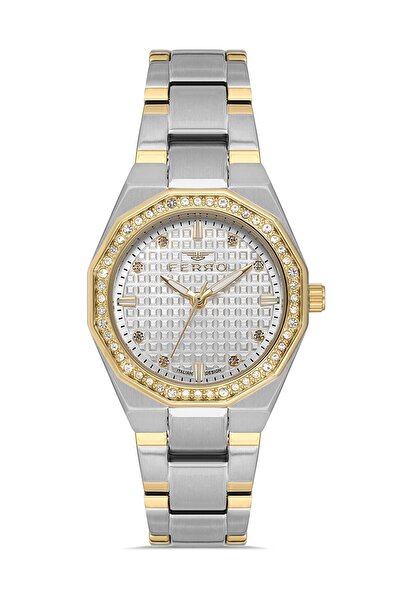 FERRO Sarı/Gümüş Çelik Kordon Kadın Kol Saati FL40134A-D