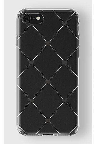 moonset Iphone 7 / 8 / SE Uyumlu Kurdeleler Tasarımlı Baskılı Şeffaf Telefon ...